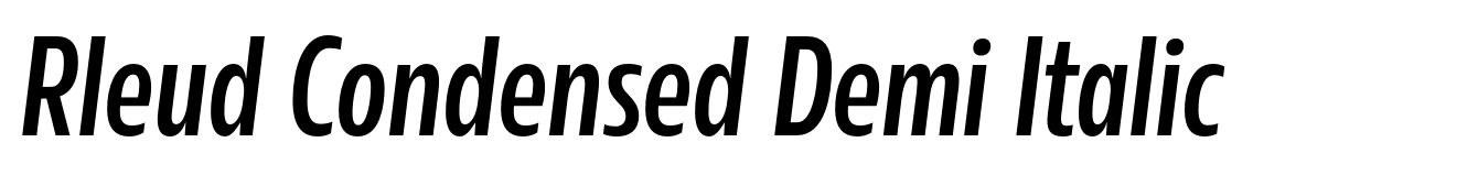 Rleud Condensed Demi Italic